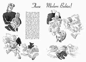 Knits Gallery: Babies in knitted clothes, circa 1941