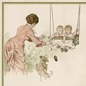 Babies Swinging 1893