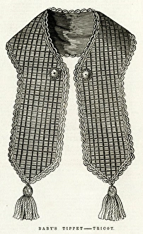 Images Dated 12th August 2016: Babies tippet - narrow scarf 1864