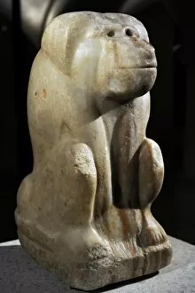 Images Dated 27th February 2013: Baboons statue. Early Dynastic Period. Egypt