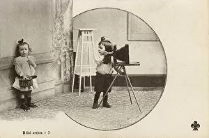 Baby Artist - A (very) youthful photographer and his subject