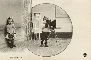Styling Prints: Baby Artist - A (very) youthful photographer and his subject