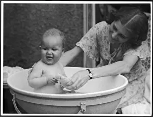Doting Gallery: Baby Bath 1930S