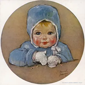 Rosy Prints: Baby in Blue by Muriel Dawson