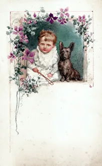 Baby with dog