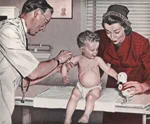 Hoping Gallery: Baby Gets Vaccinated Date: 1948