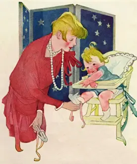 Parenting Prints: Baby in high chair