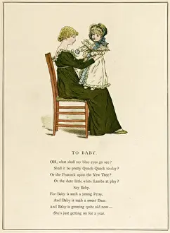 Adoring Prints: To Baby -- mother with child on her lap