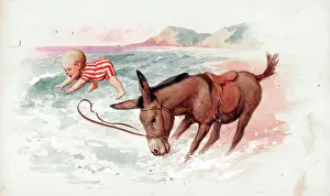 Thrown Prints: Baby thrown by donkey