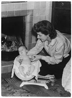 Baby being Weighed
