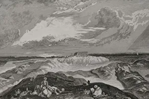 Aubert Prints: Babylon. Engraving by Aubert