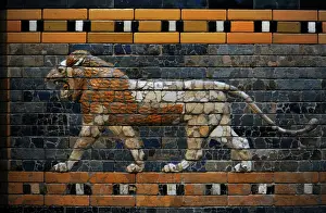 Lion Prints: Babylons lion. Lion decorated the Processional Wal (Ishtar