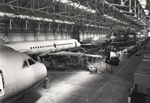Hurn Prints: BAC One-Eleven final assembly line at Hurn