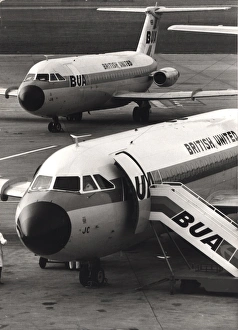 Two BAC One-Elevens at Glasgow Airport