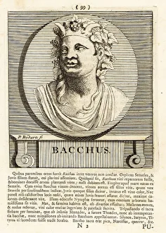 Gods And Heroes Prints: Bacchus, Roman god of grape-harvest, wine and ritual madness