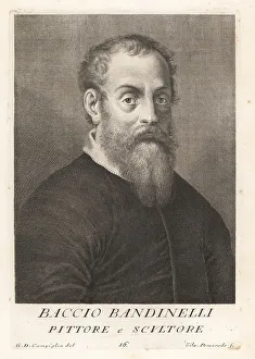 Draughtsman Prints: Baccio Bandinelli, Italian Renaissance sculptor, 1493-1560