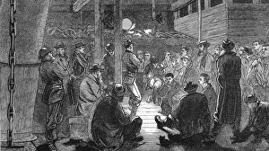 The Bachelors accomodation on the emigrant ship, Indus, 1