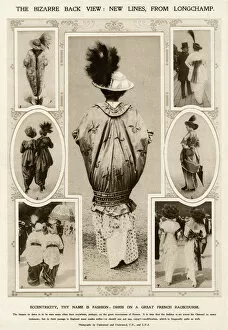 Images Dated 20th January 2017: Backview of fashionable racegoers clothing 1913