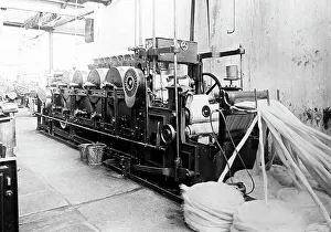 A backwashing machine in a woollen mill in Bradford