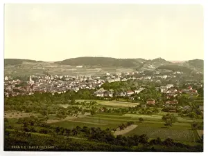 Bad Kissengen (i. e. Bad Kissingen), general view, Bavaria