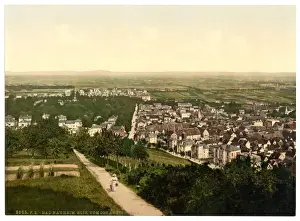 Bad Neuheim (i. e. Bad Nauheim), from Johannisberg, Hesse-Na