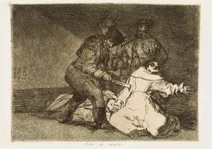 Lucientes Prints: This is bad. Plate 46 of The Disasters of War