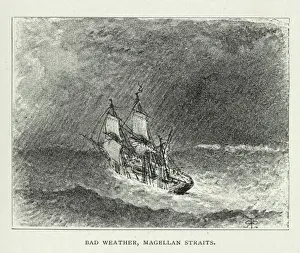 Darwin200 Prints: Bad weather, Magellan Straits