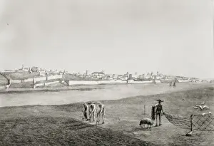 Badajoz (1812). Litography. SPAIN. Madrid. National