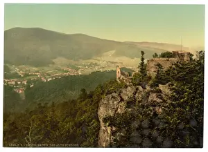 Schloss Prints: Baden-Baden, Das Alte Schloss, Baden, Germany