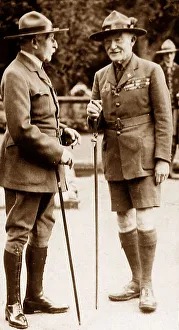 Baden Powell (on the right) at the Liverpool Scouts