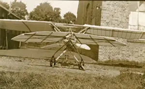 Midge Prints: Baden-Powell Scout monoplane (The Midge) during construc?