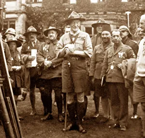 Upton Prints: Baden Powell at the Third World Scout Jamboree