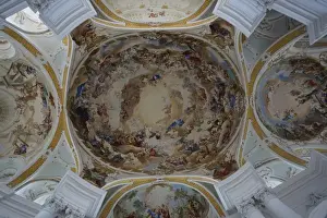 Wurttemberg Prints: Baden Wurttemberg, Neresheim: Ceiling paintings in the Abbey