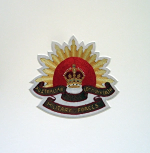 Images Dated 16th December 2011: Badge of Australian Commonwealth Military Forces