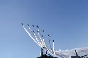 BAe Systems Hawks RAF Red Arrows arrival Binbrook 1982