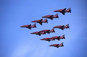 BAe Systems Hawks RAF Red Arrows arrival Cottesmore 2002