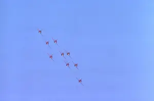 BAe Systems Hawks RAF Red Arrows Cosford 1980