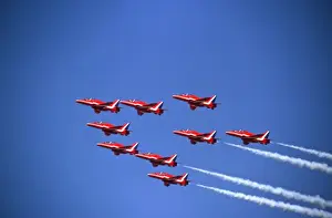 60th Prints: BAe Systems Hawks RAF Red Arrows flypast RIAT Fairford 2005