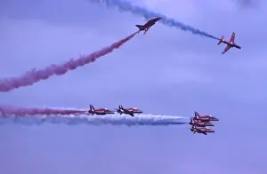 BAe Systems Hawks RAF Red Arrows rollbacks 1983