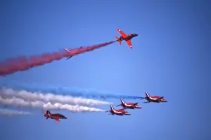 Hawks Prints: BAe Systems Hawks RAF Red Arrows rollbacks 1983