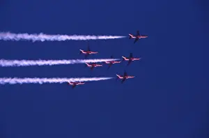 BAe Systems Hawks RAF Red Arrows Wineglass Finningley 1988