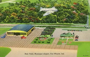 Indiana Prints: Baer Field, Munioipal Airport, Fort Wayne, Indiana