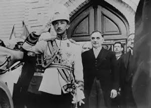 Nuri Prints: Baghdad, Iraq. Opening of the Iraq Parliament by the regent