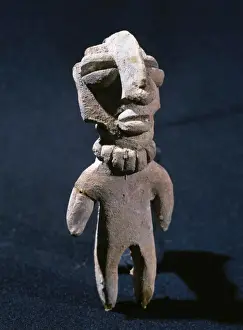 Pre Columbian Prints: Bahia Culture (Mahia, Ecuador). Anthropomorphic figure