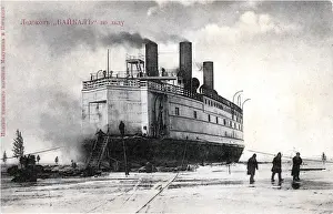 Frozen Prints: The Baikal in service on the lake