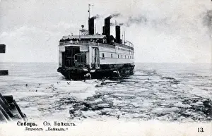 The Baikal in service on the lake
