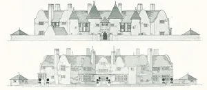 Elevations Prints: Baillie Scott, A House For An Art Lover
