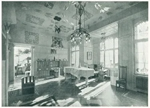 Mannheim Prints: Baillie Scott Music Room, Mannheim
