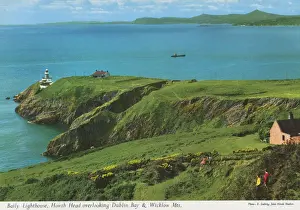 Lighthouse Prints: Baily Lighthouse, Howth Head overlooking Dublin Bay