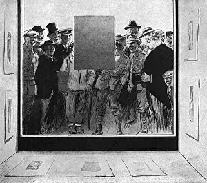 Bairnsfather exhibition at the Graphic Galleries, 1916